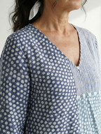 Nolan | Fit Patchwork Midi Dress