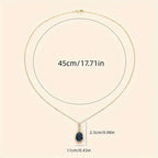 Sophisticated Moonlit Gold Necklace