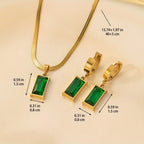 Elegant Sculpted Gold Jewelry Set