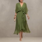 Celeste™ | Flowing Chiffon Midi Dress