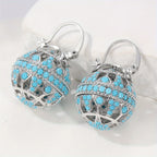 Gilded Turquoise Mandala Earrings