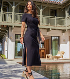 Selena| Black Maxi Dress